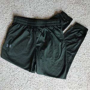 🧔 Under Armour green loose fit joggers pants LG